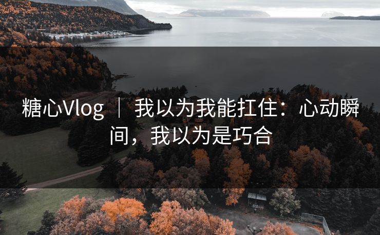 糖心Vlog ｜ 我以为我能扛住：心动瞬间，我以为是巧合