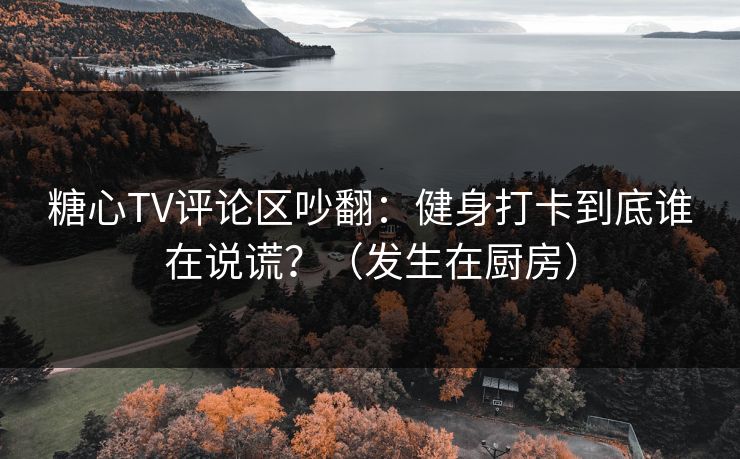 糖心TV评论区吵翻：健身打卡到底谁在说谎？（发生在厨房）